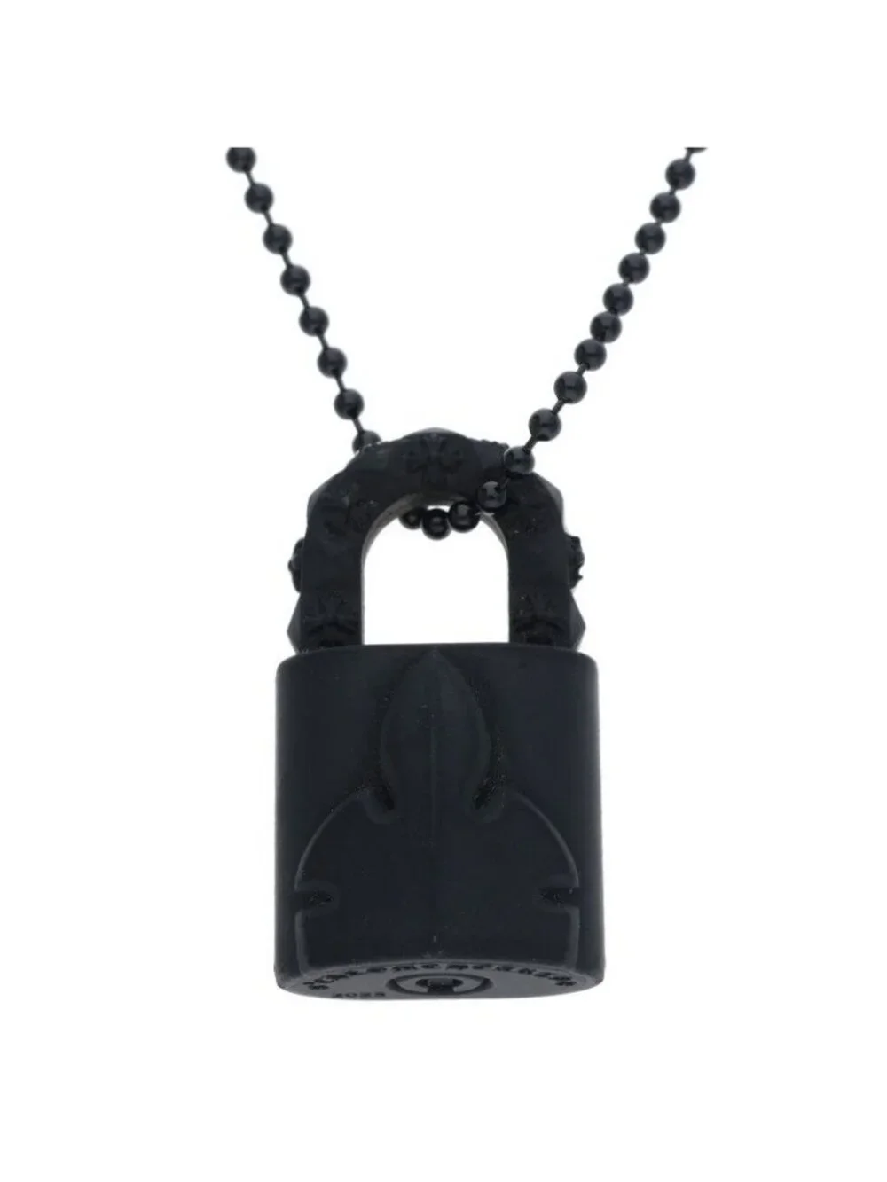 Chrome Hearts Rubber Padlock Flerknee Slcn Silicone Necklace